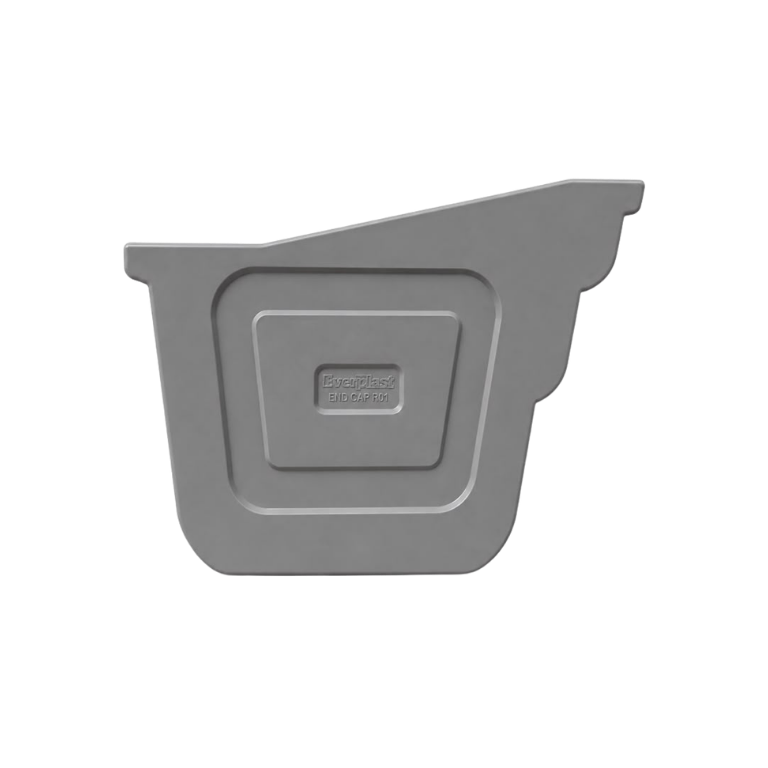 R01 end cap L upvc rain gutter